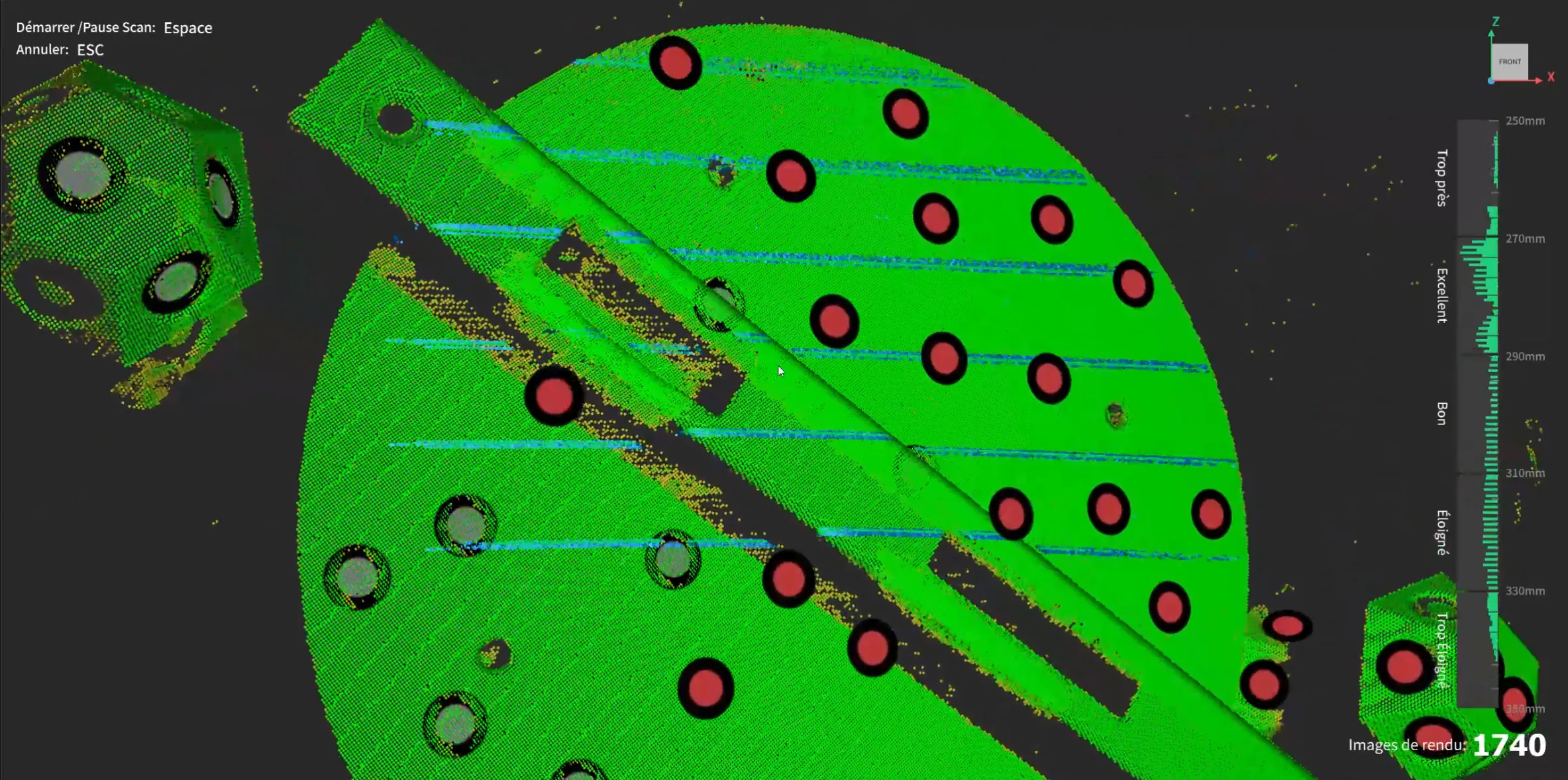 Scan 3D d'une pièce technique