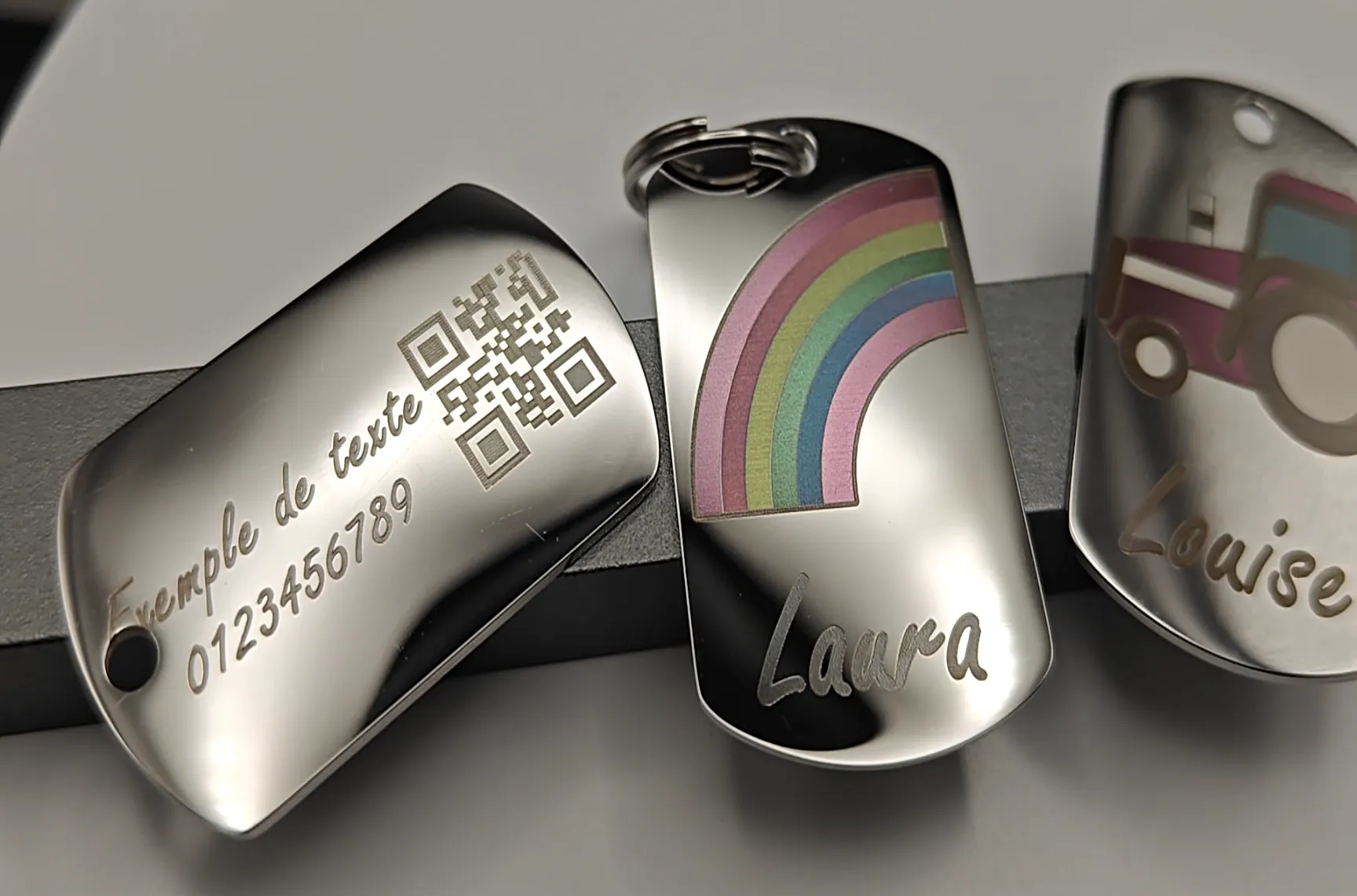 Gravure couleur laser MOPA sur inox